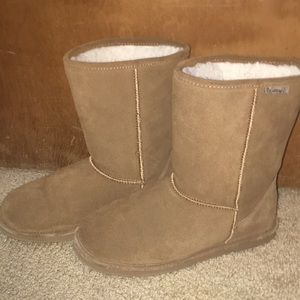 Tan bearpaw boots